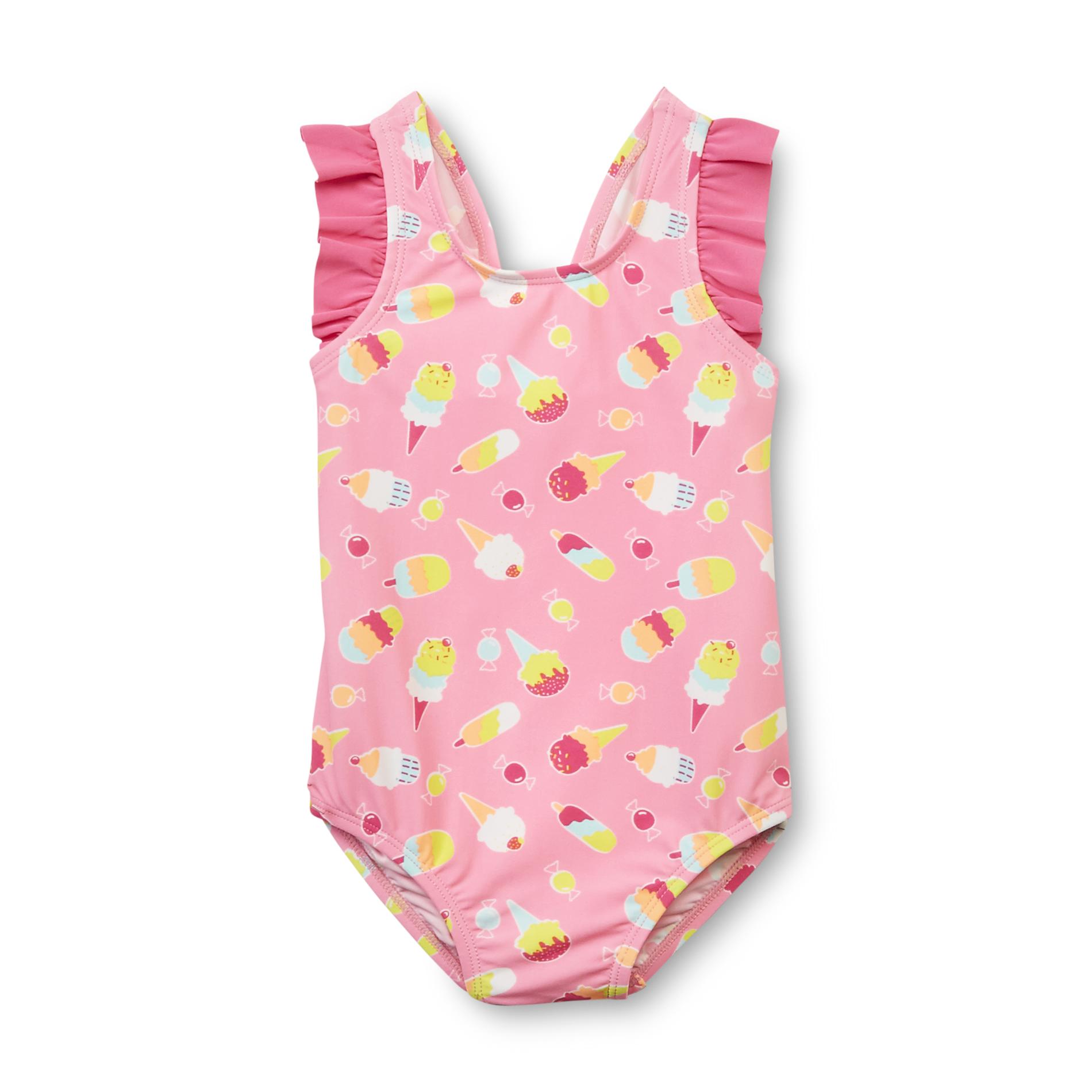 WonderKids Infant & Toddler Girl's Ruffle-Trim Swimsuit - Sweet Treats