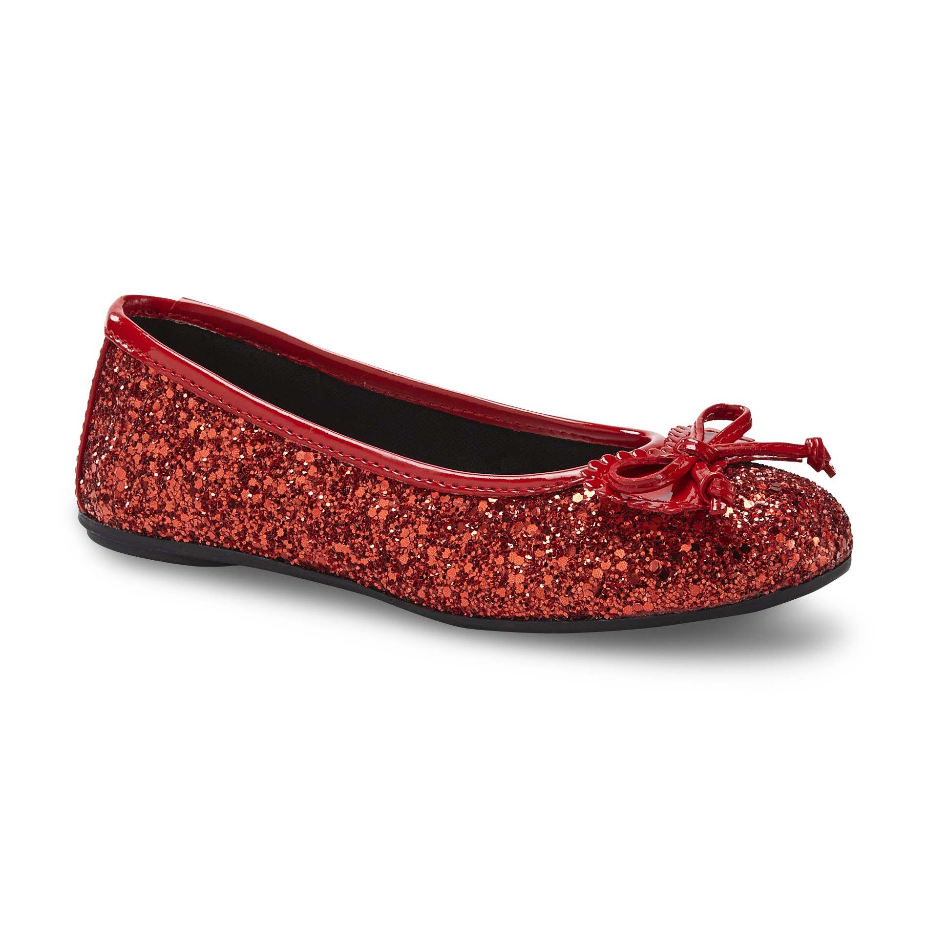 Rachel Shoes Girl's Margie Red Glitter Shoe