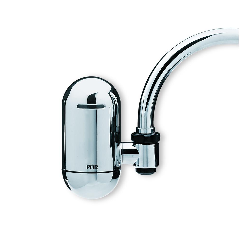 Pur PUR3 FM3700 ® Chrome Vertical Faucet Mount & 1 Mineral Clear Filter