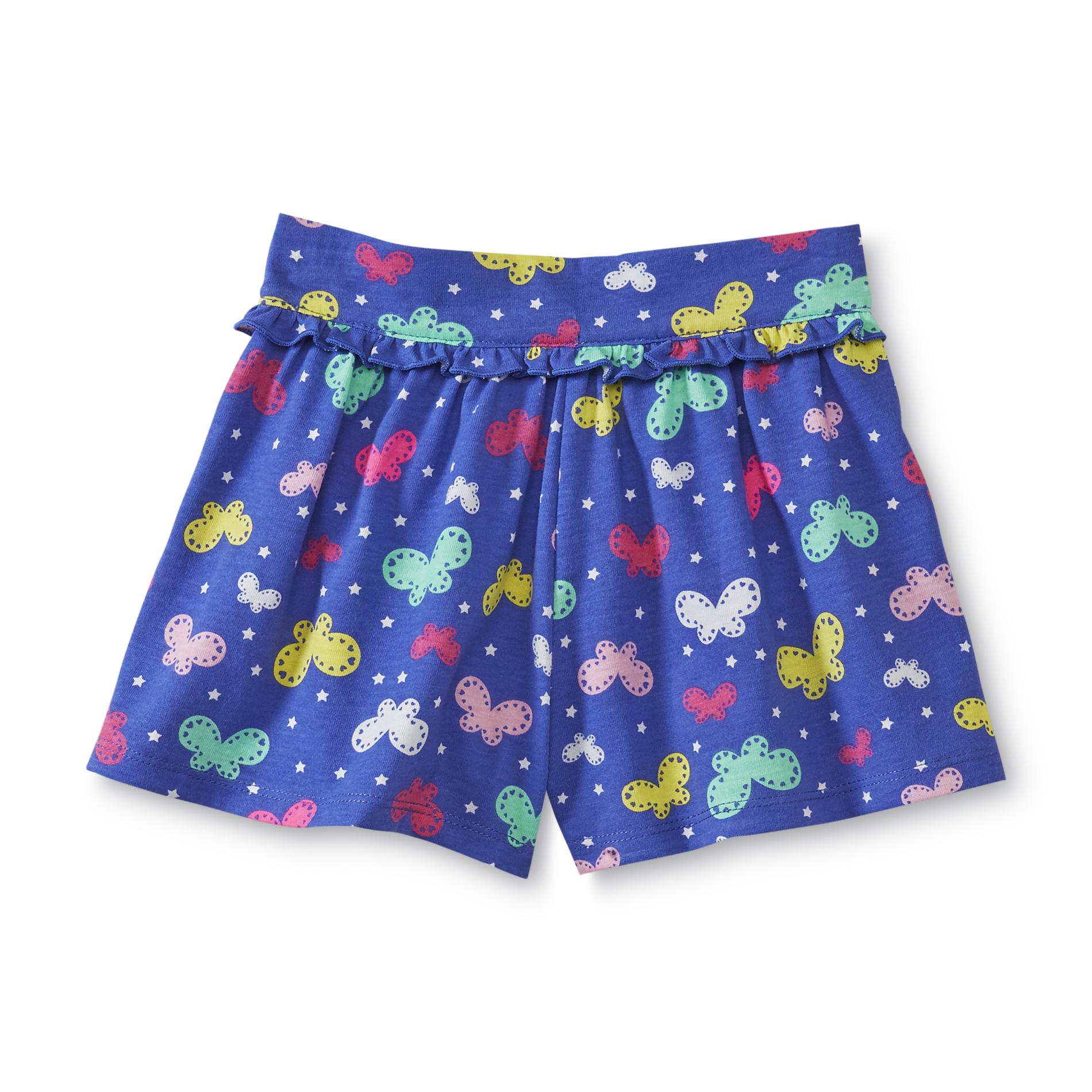 WonderKids Infant & Toddler Girl's Flared Knit Shorts - Butterflies & Stars