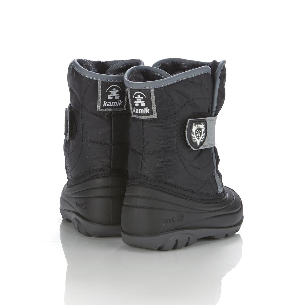 Kamik Toddler Boy's Snowbug3 Black/Gray Waterproof Cold Weather Boot
