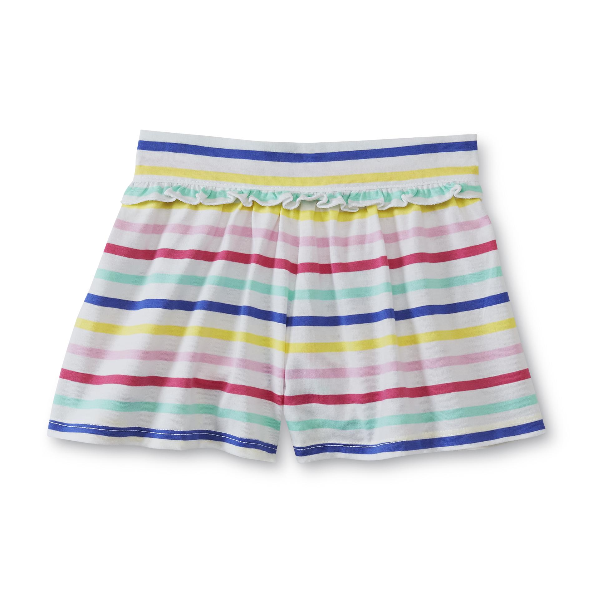 WonderKids Infant & Toddler Girl's Flared Knit Shorts - Striped