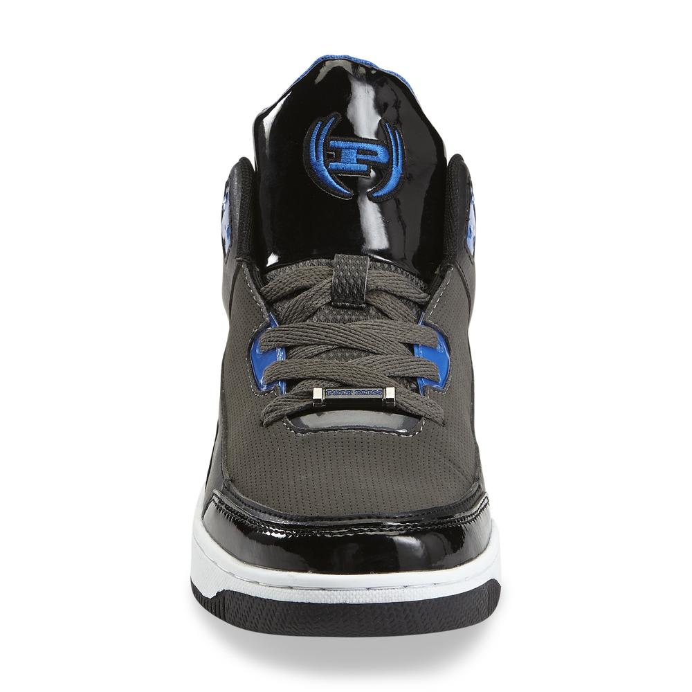 Phat Farm Boy's Clayson2 Charcoal/Blue High Top Sneaker