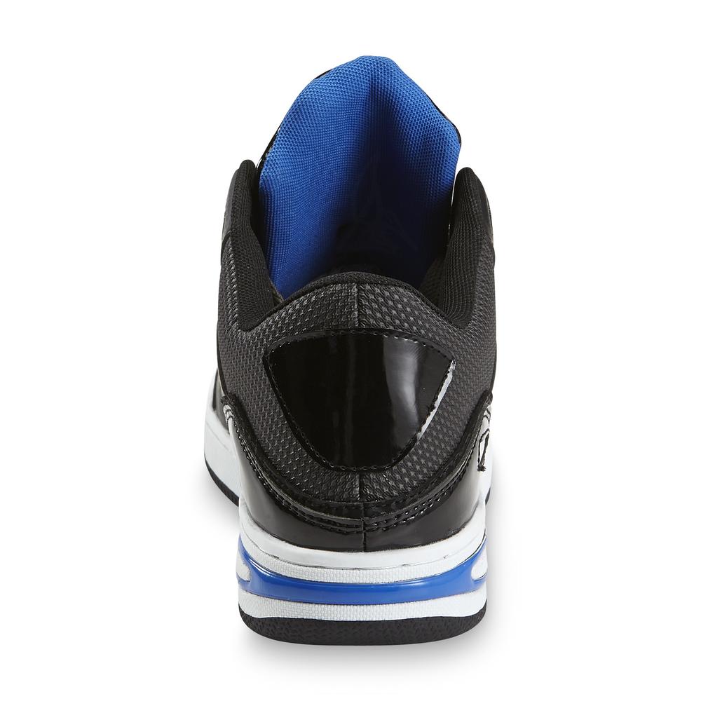 Phat Farm Boy's Clayson2 Charcoal/Blue High Top Sneaker