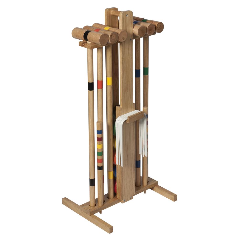 Lion Sports Premier 6 Player 33" Croquet Set With Stand