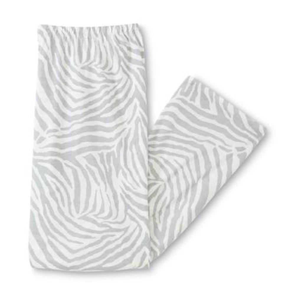 Jaclyn Smith Women's Plus Pajama Top & Pants - Zebra Print