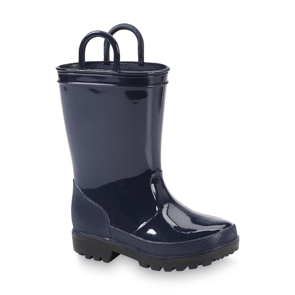 &nbsp; Toddler Boy's Pour Navy Jelly Rain Boot