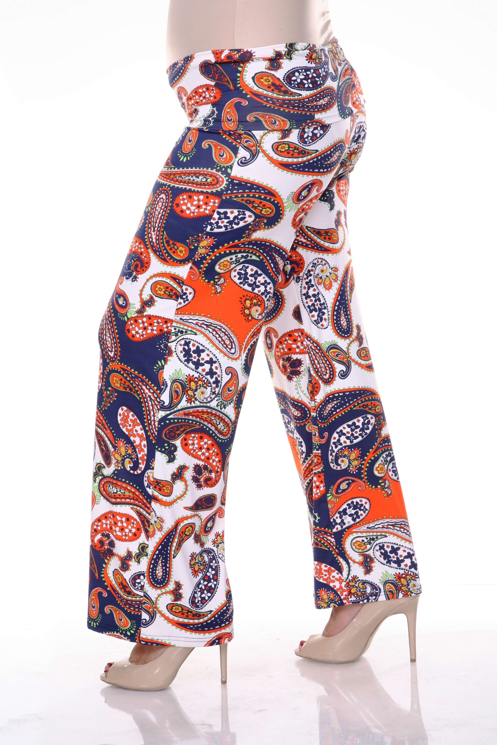 plus size printed palazzo pants