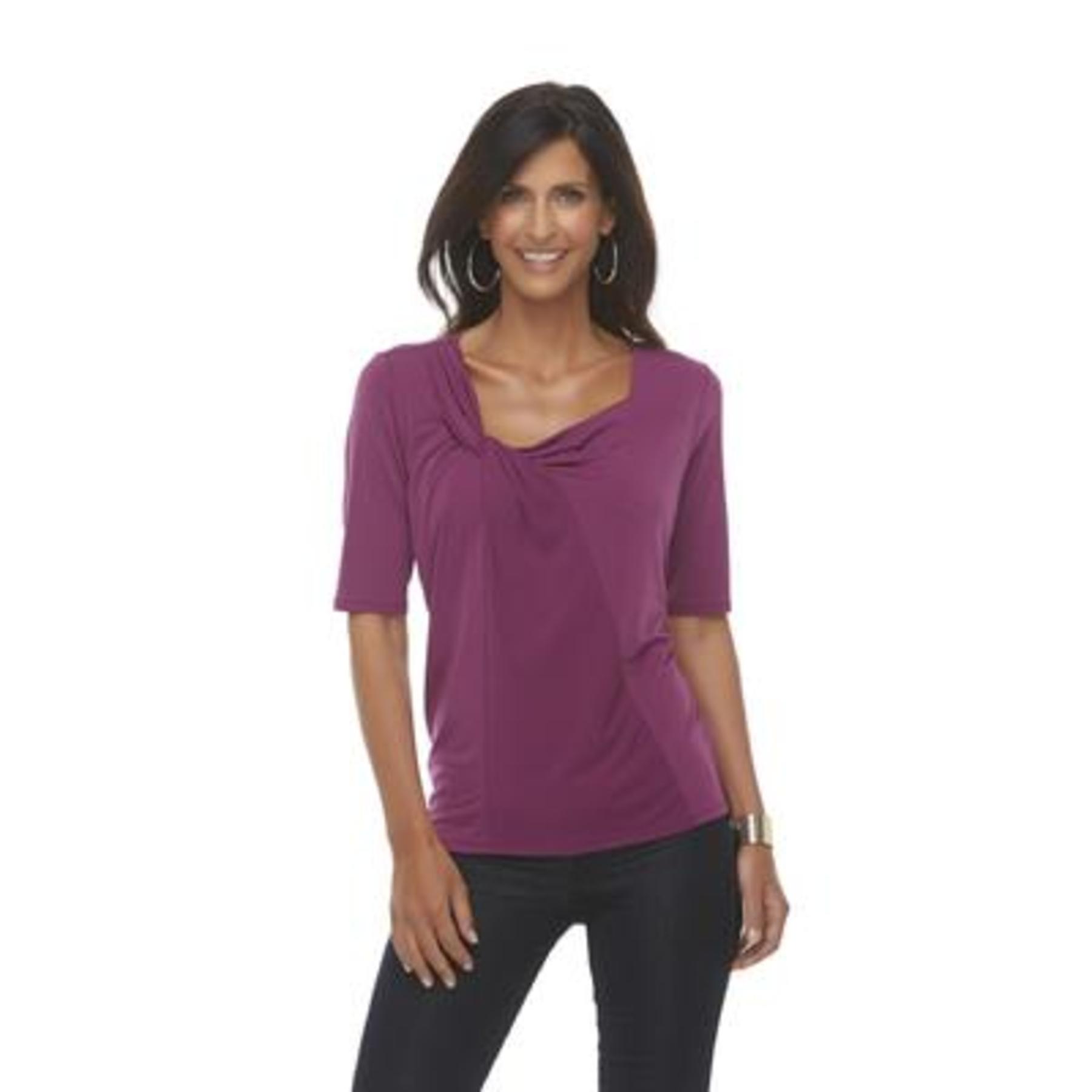 Jaclyn Smith Women's Knotted Shirt