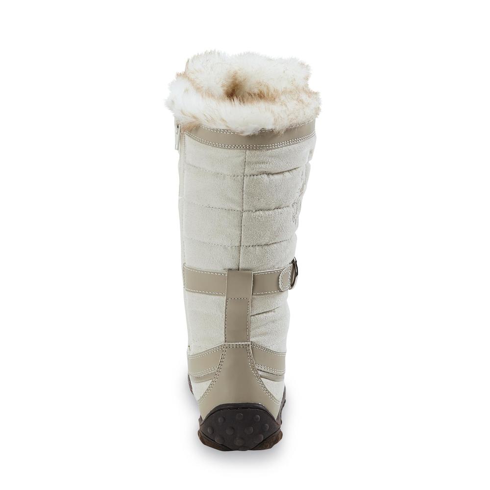 U.S. Polo Assn. Girl's Quilted Tan Winter Boot