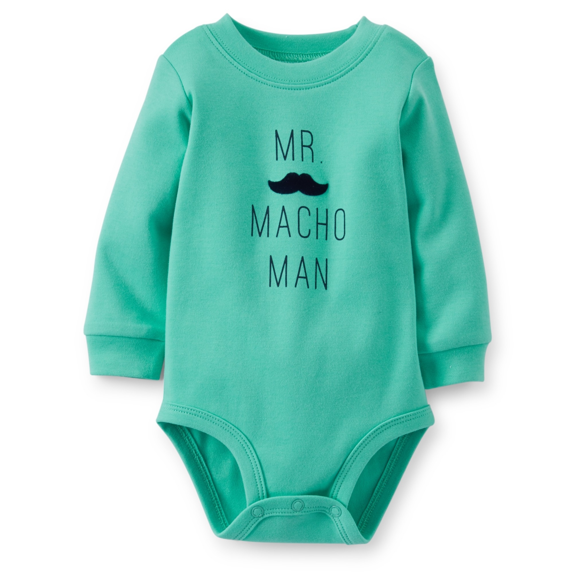 Carter's Newborn Boy's Long-Sleeve Bodysuit - Mr. Macho Man