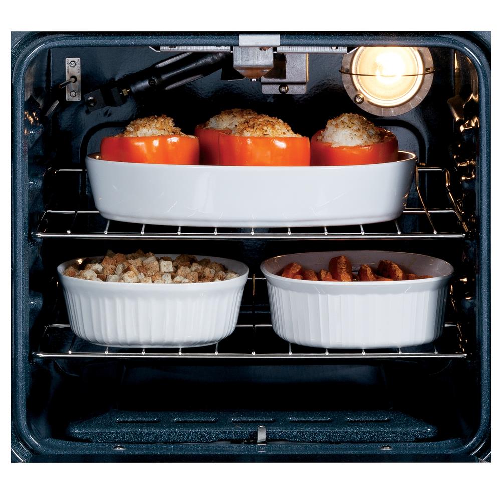 GE Appliances JRP20WJWW 24" Electric Single SelfClean Wall Oven White on White