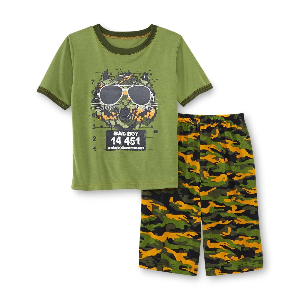Joe Boxer Boy's Pajama T-Shirt & Shorts - Tiger