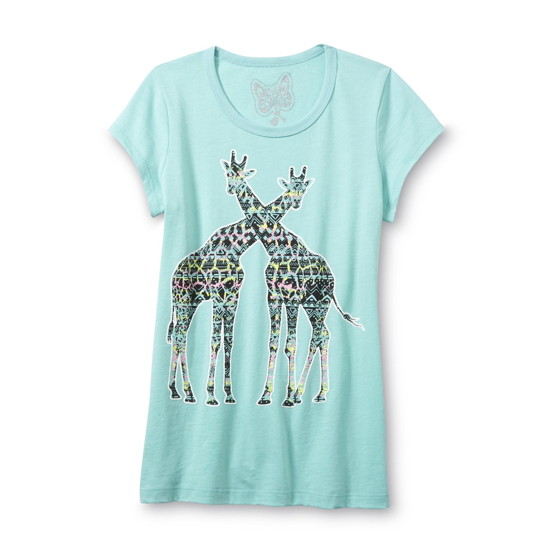 Self Esteem Girl's Graphic T-Shirt - Giraffes
