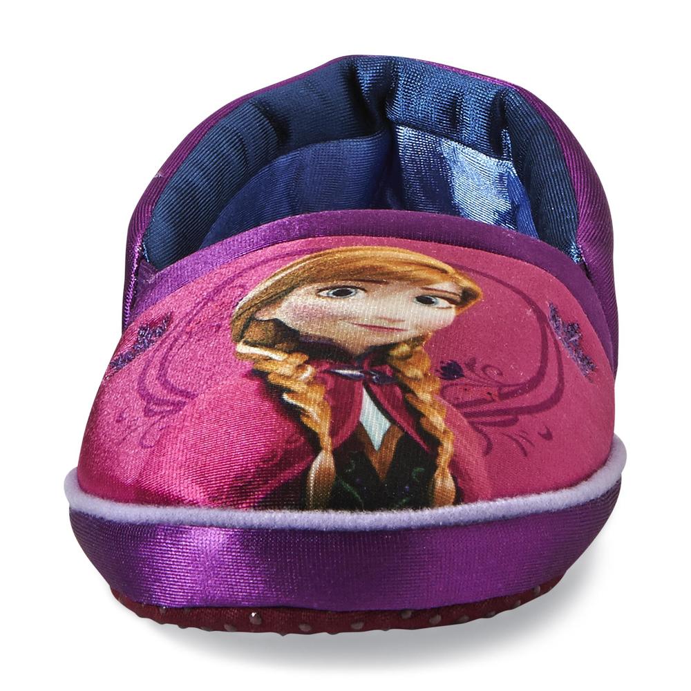Disney Toddler/Youth Girl's Frozen Blue/Pink Reversible Slipper
