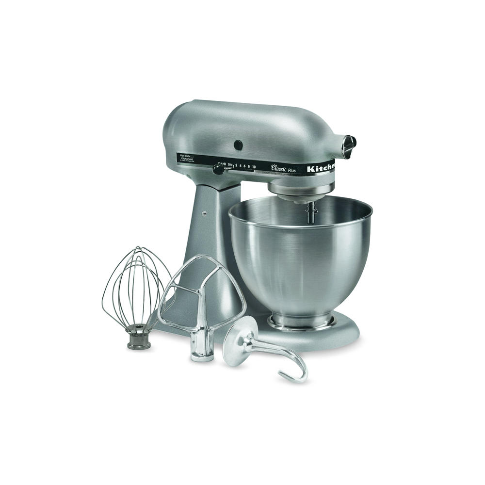 KitchenAid KSM75SL Classic Plus 4.5-Quart Stand Mixer - Silver