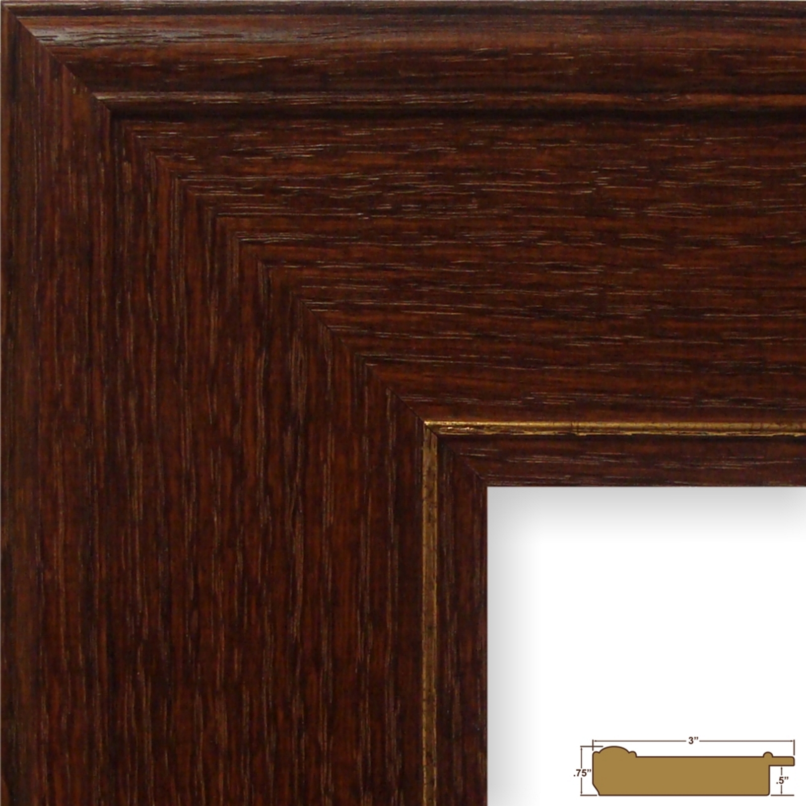 Craig Frames Inc Traditional Oak Solid Wood Picture Frame (80781)
