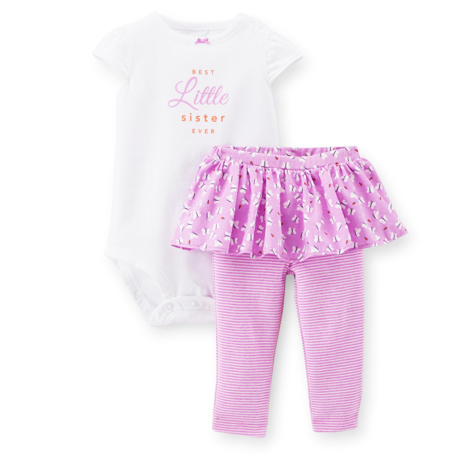 Carter's Newborn & Infant Girl's Bodysuit & Tutu Leggings - Striped