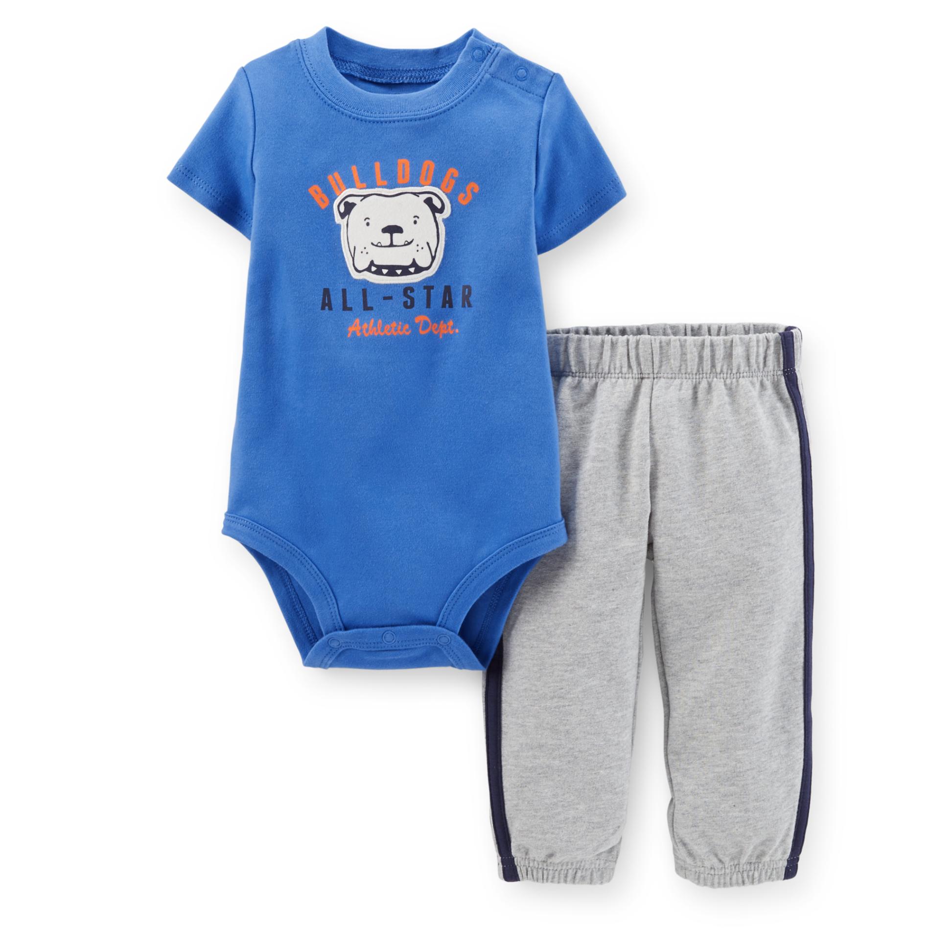 Carter's Newborn & Infant Boy's Bodysuit & Pants - Bulldogs