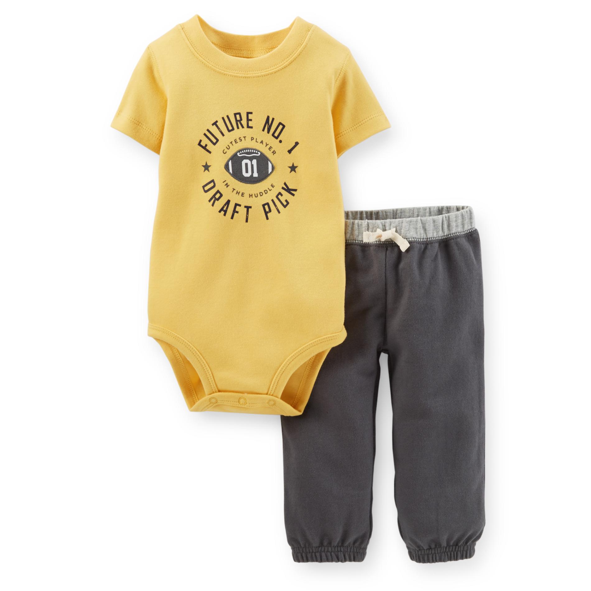 Carter's Newborn & Infant Boy's Bodysuit & Pants - Draft Pick