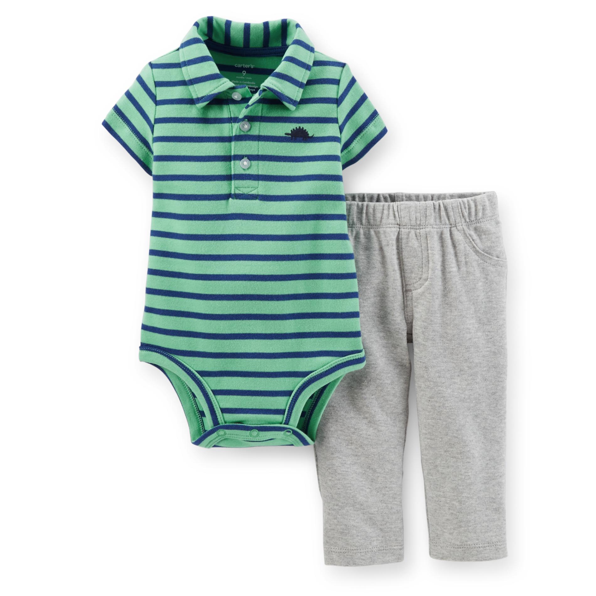 Carter's Newborn & Infant Boy's Bodysuit & Pants - Dinosaur