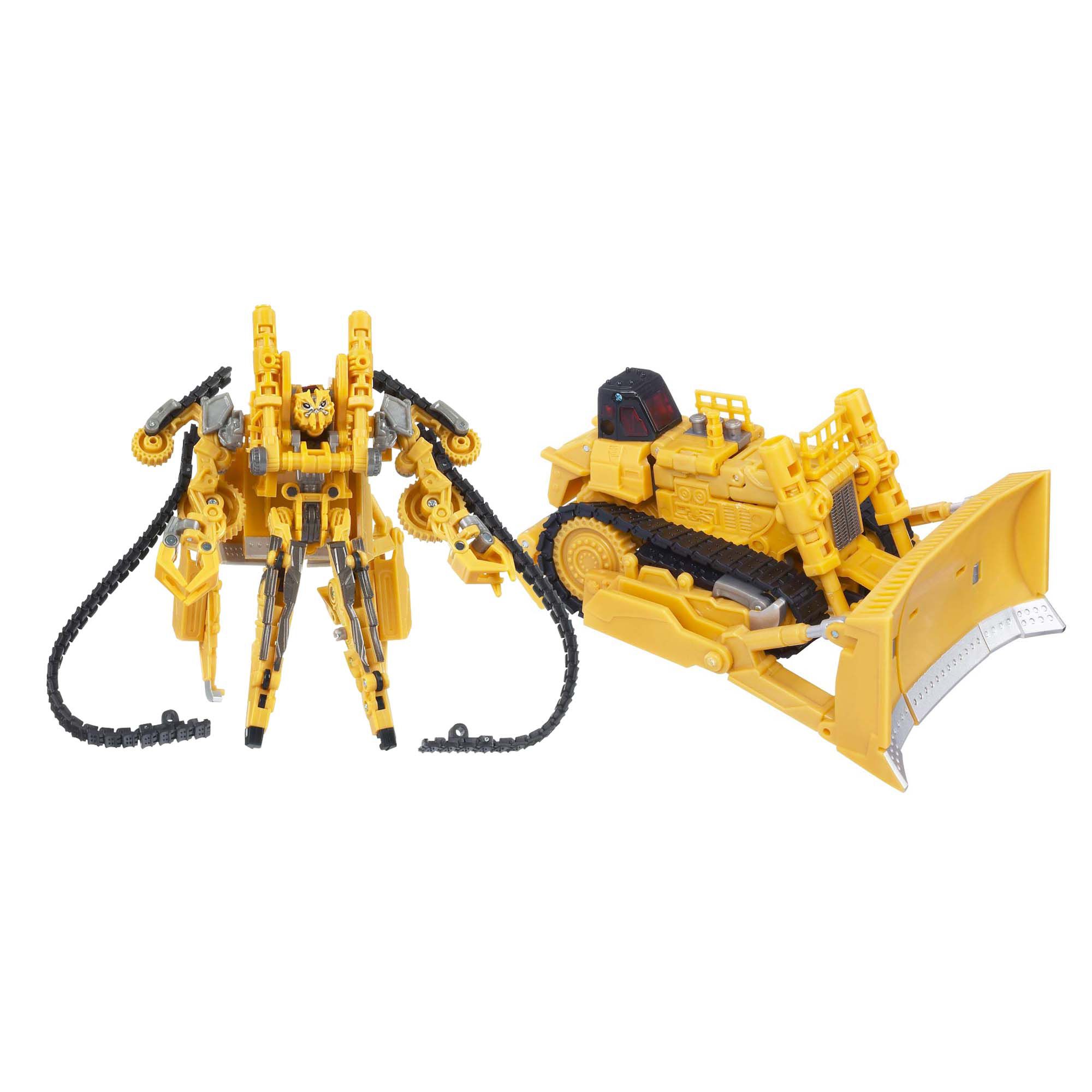 Yellow bulldozer transformer clearance