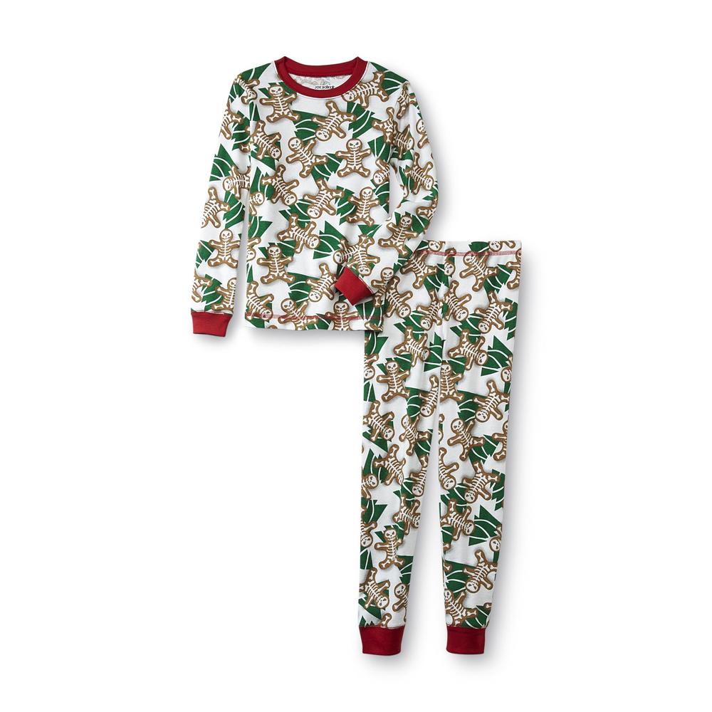 Joe Boxer Boy's 2 Pairs Pajamas - Gingerbread Skeleton