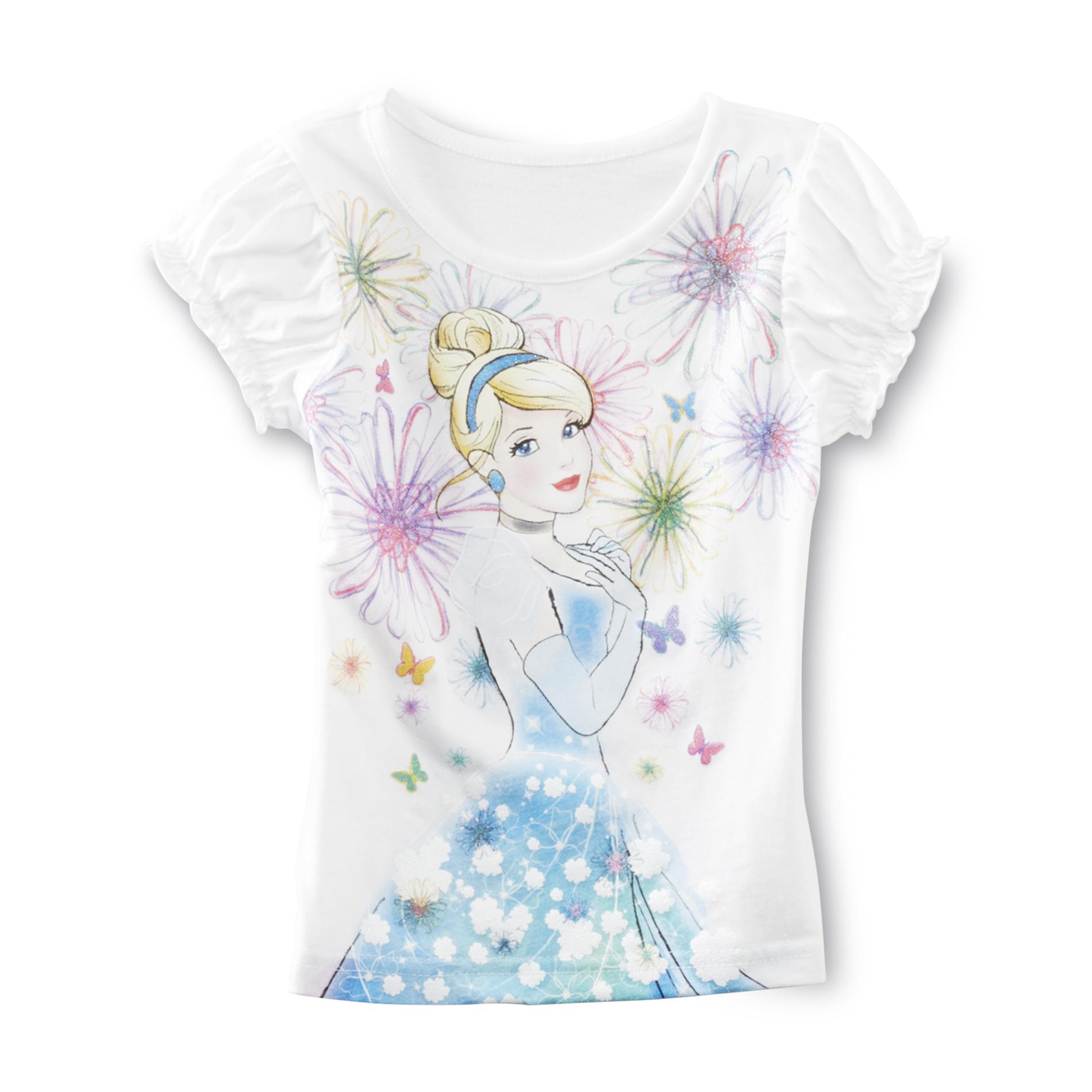 Disney Cinderella Toddler Girl's Graphic Top - Floral