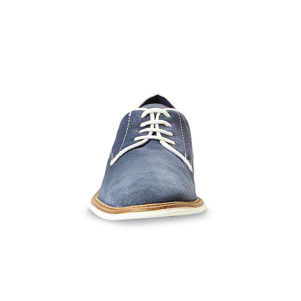 Giorgio Brutini Men's Heston Blue Plain Toe Oxford Shoe