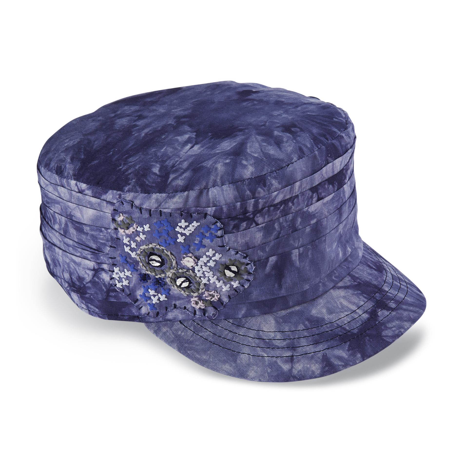 Joe Boxer Women's Embellished Cadet Hat - Tie-Dye