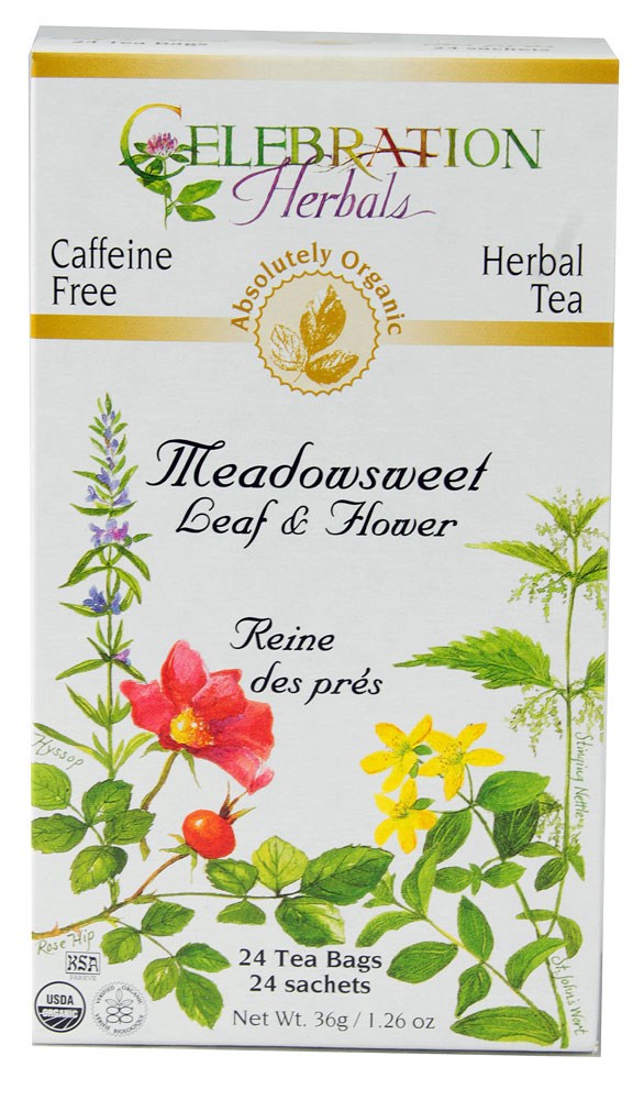 Celebration Herbals Meadowsweet Organic, 24 bag