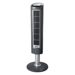 Lasko Products Lasko 2519 3-Speed Wind Tower Fan with Remote Control, 38 Inch, Gray