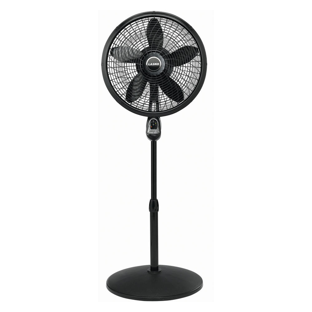 Lasko Products 1843 18 In. Cyclone Pedestal Fan with Remote Control - Black