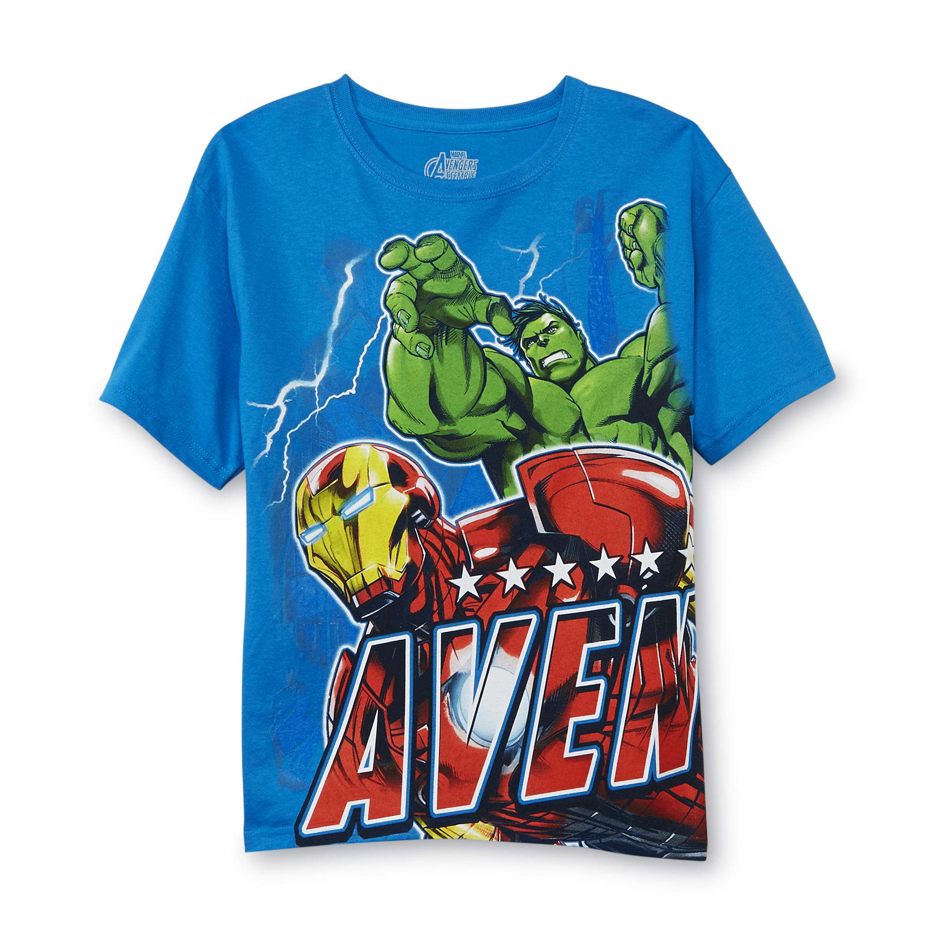 Marvel Avengers Assemble Boy's Wraparound Graphic T-Shirt