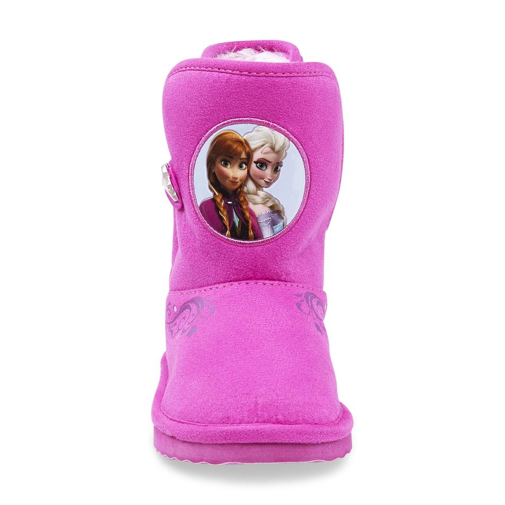 Disney Frozen Toddler Girl's Pink Mid-Calf Cozy Boot