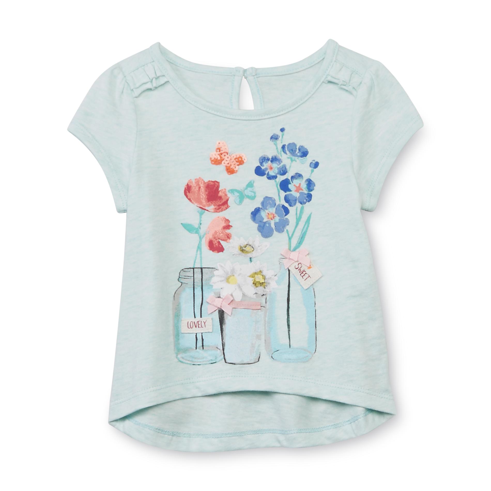Toughskins Infant & Toddler Girl's High-Low Top - Flowers