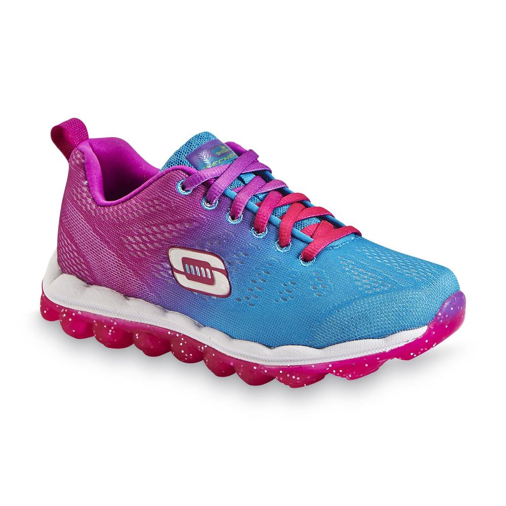 Skechers Girl's Perfect Quest Blue/Purple/Pink Athletic Shoe
