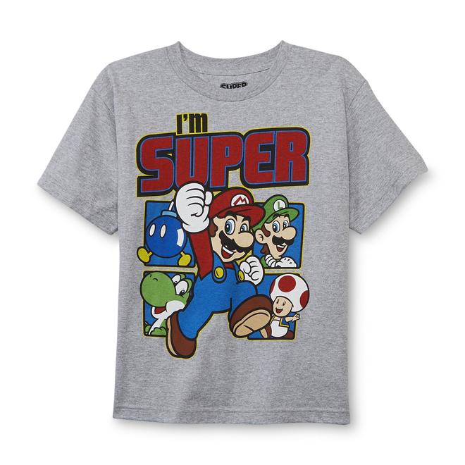 Nintendo Super Mario Bros. Boy's Graphic TShirt I'm Super