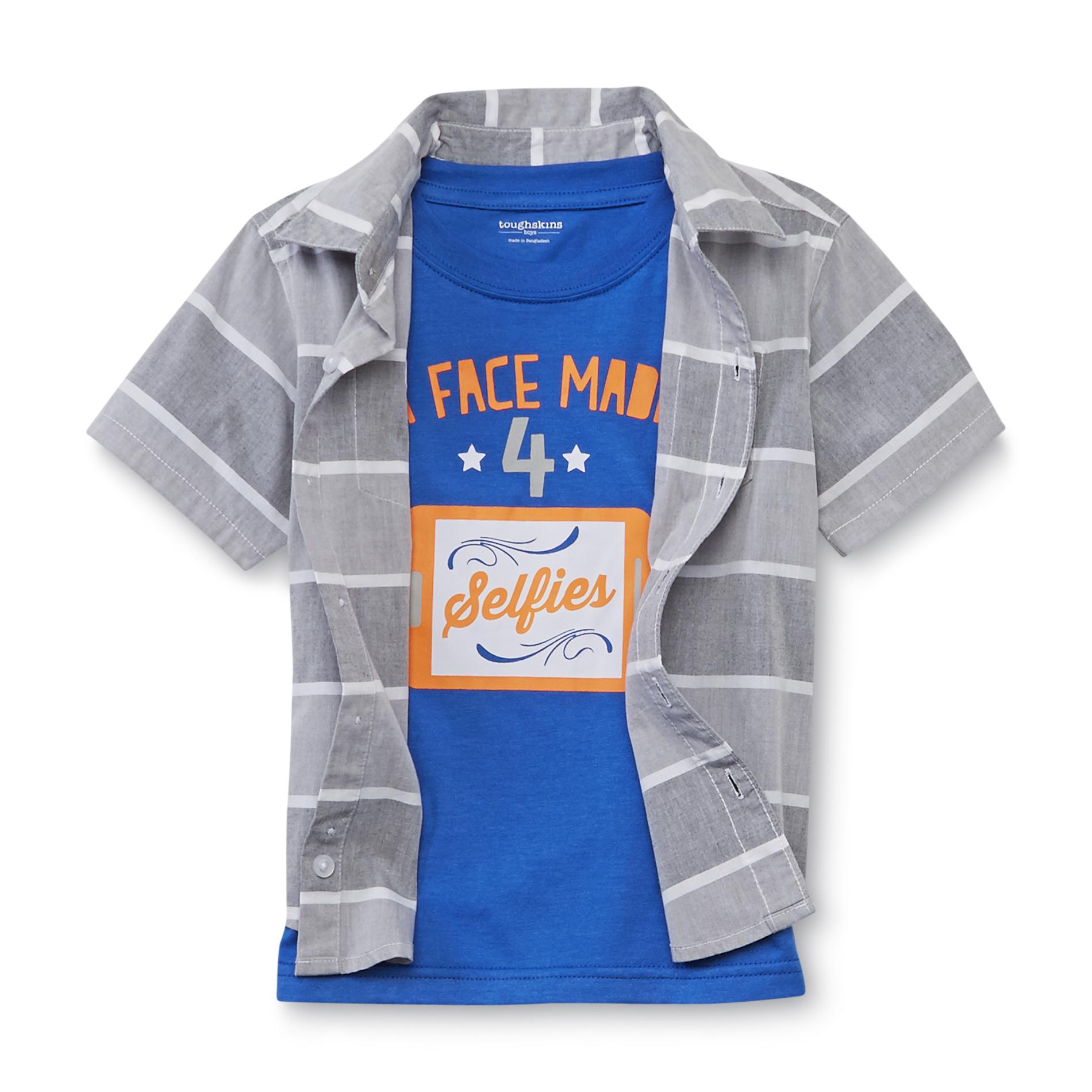 Toughskins Infant & Toddler Boy's Camp Shirt & T-Shirt - Selfies