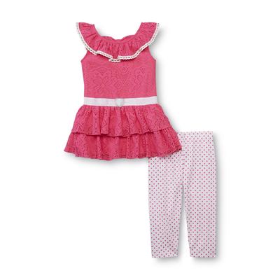 WonderKids Toddler Girl's Dress & Leggings - Polka Dots
