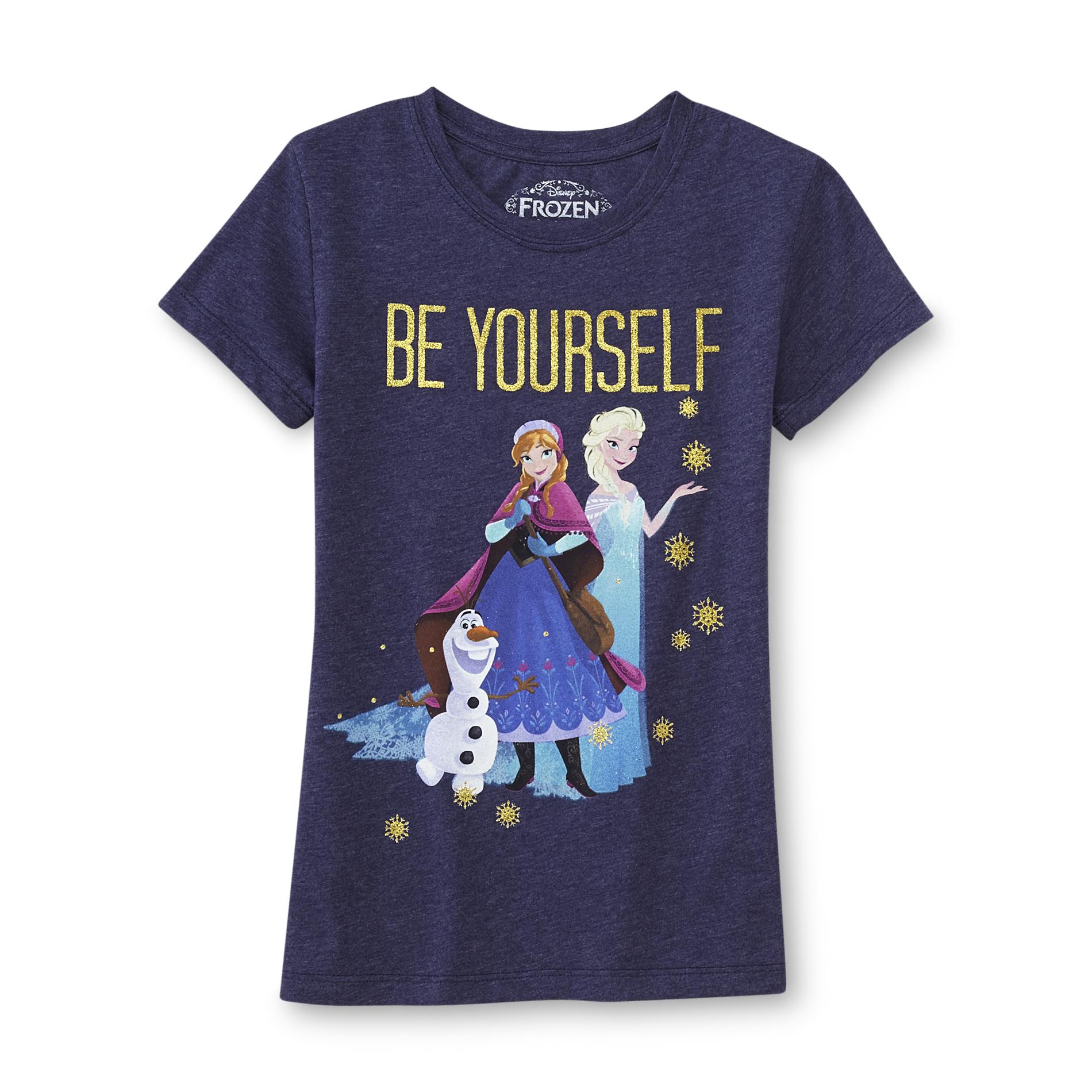 Disney Frozen Girl's Graphic T-Shirt - Be Yourself