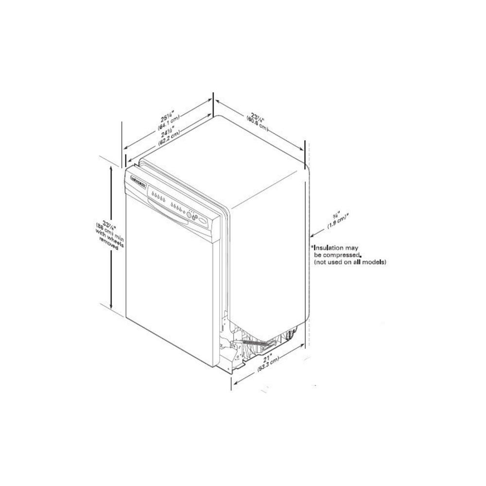 Kenmore 13272 24" BuiltIn Dishwasher White