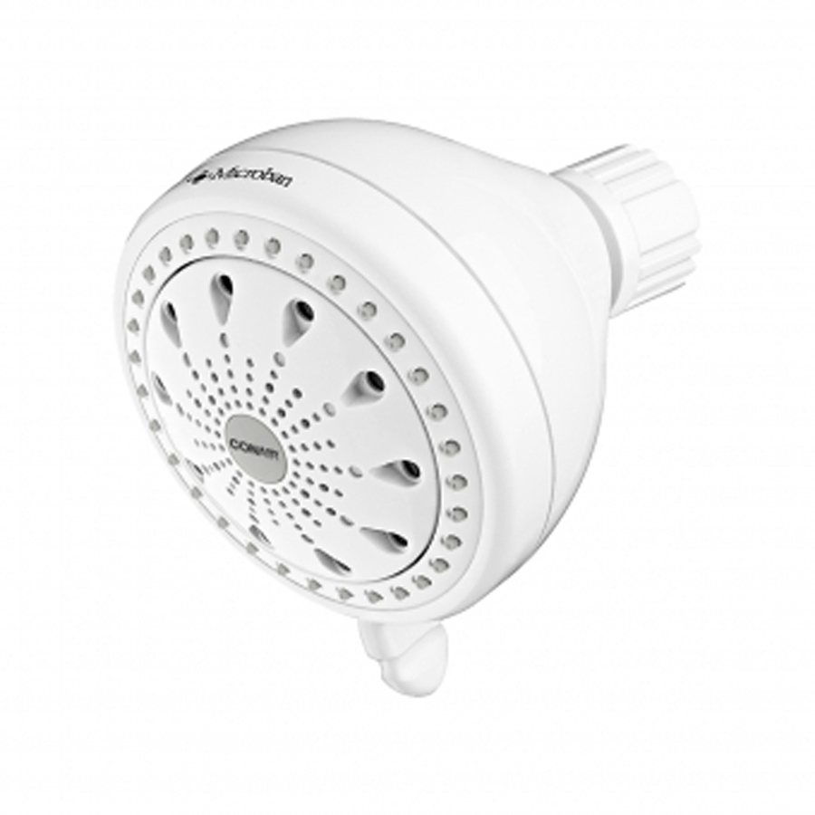 Pollenex 6-Setting Fixed-Mount Showerhead with Microban Protection Pollenex 6-Setting Fixed-Mount Showerhead with Microban Protection