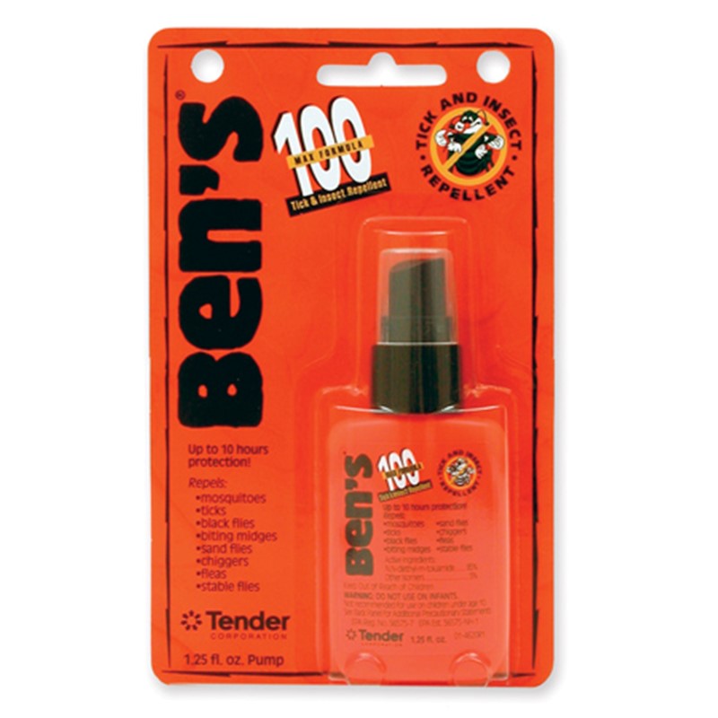 Adventure Medical Ben's 100 Max Pump Spray Repellent 1.25Oz Carded