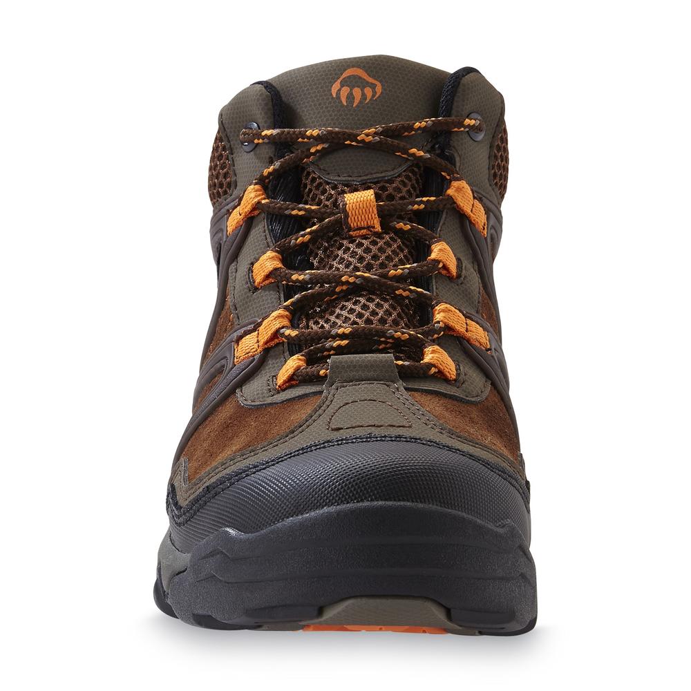 Wolverine Men's Terrain Hiker Brown/Orange Waterproof Low Cut Hiking Boot Medium and Wide Width