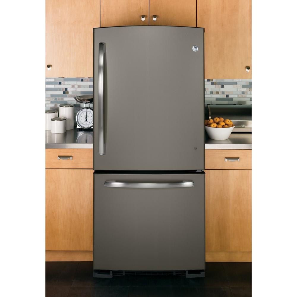 GE Appliances GDE20GMHES 20.3 cu. ft. BottomFreezer Refrigerator Slate