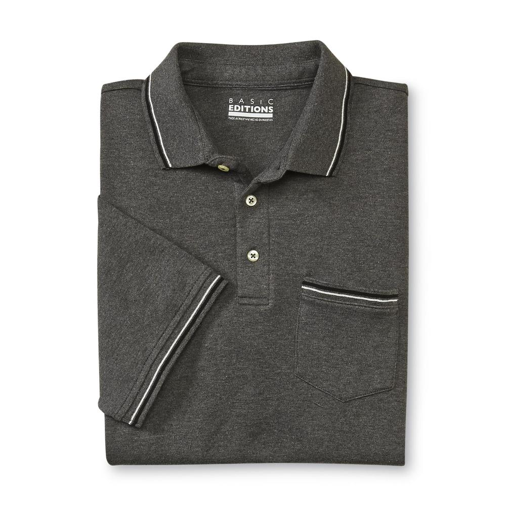 Basic Editions Men's Pocket Polo Shirt