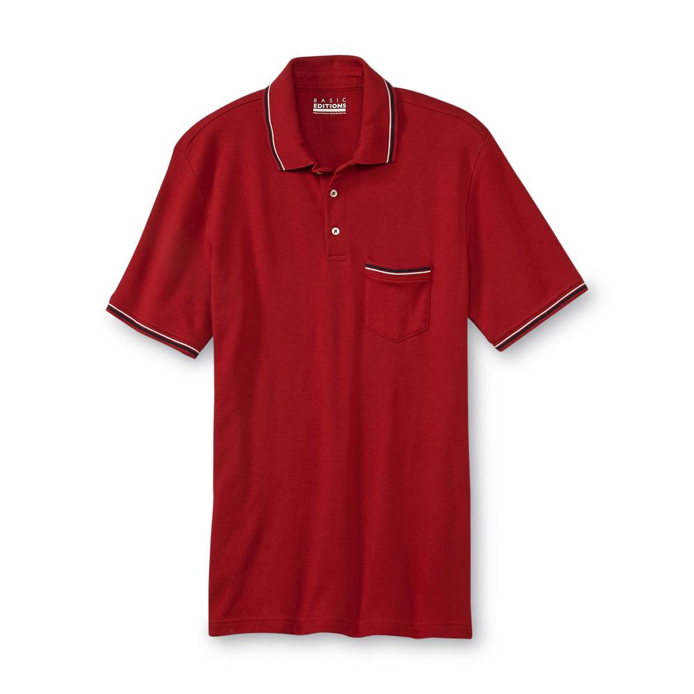 Basic Editions Men's Pocket Polo Shirt
