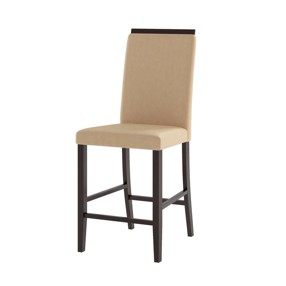 CorLiving Bistro Dining Chairs with Fabric Seats, Set of 2