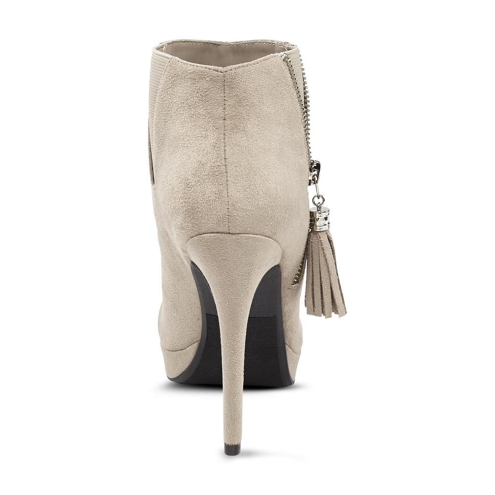 Delicious Women's Lawful 3" Taupe Stiletto Bootie